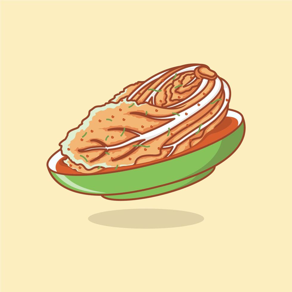 cute cartoon kimchi vector