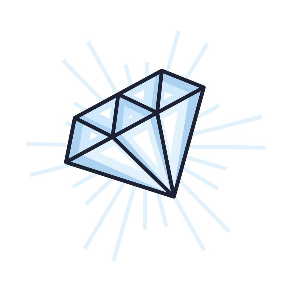 cute cartoon diamond 20792992 Vector Art at Vecteezy