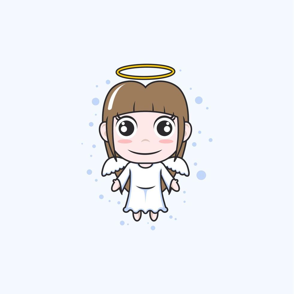 cute cartoon angel vector