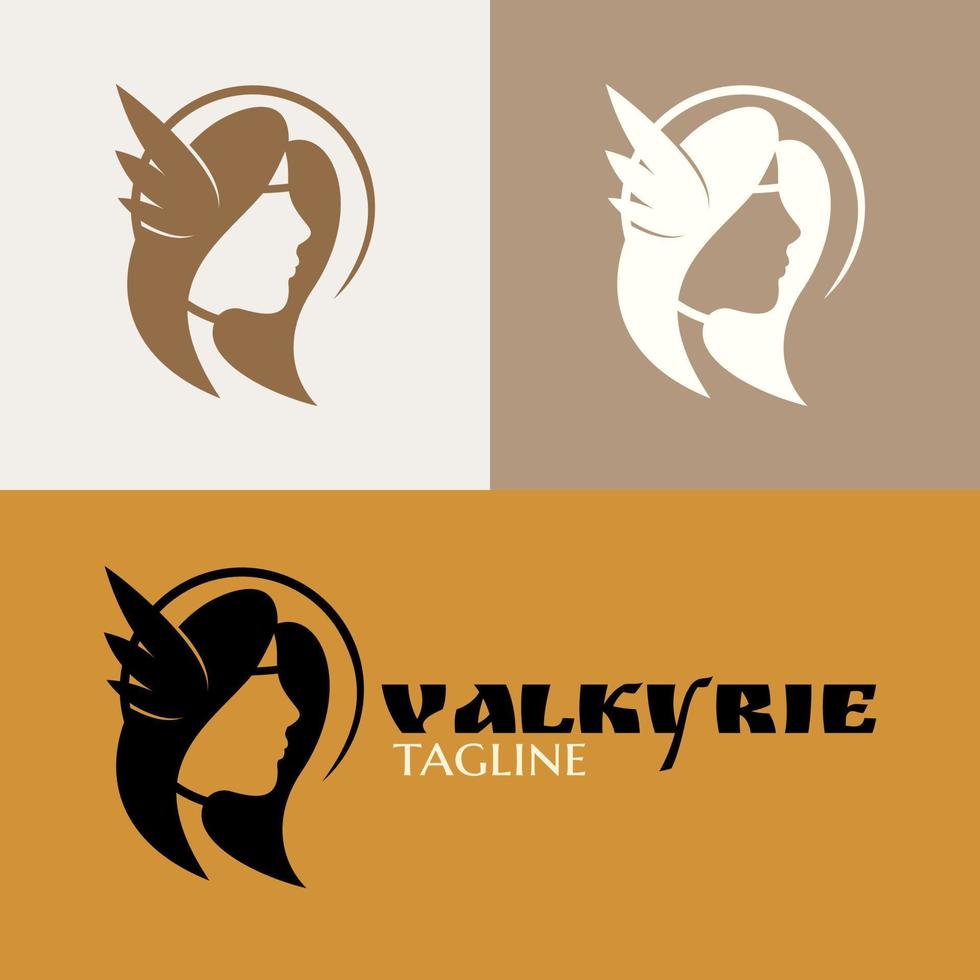 valkyrie simple logo vector