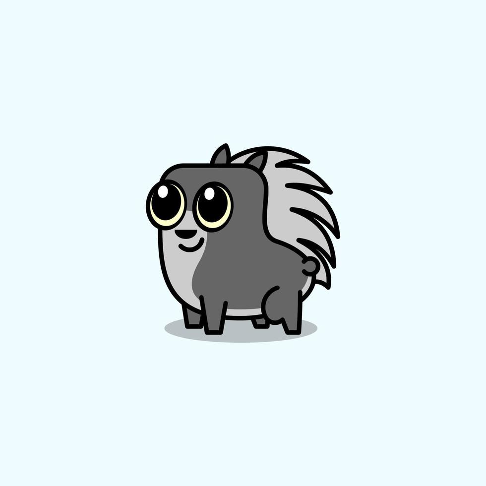 cute cartoon hedgehog vector
