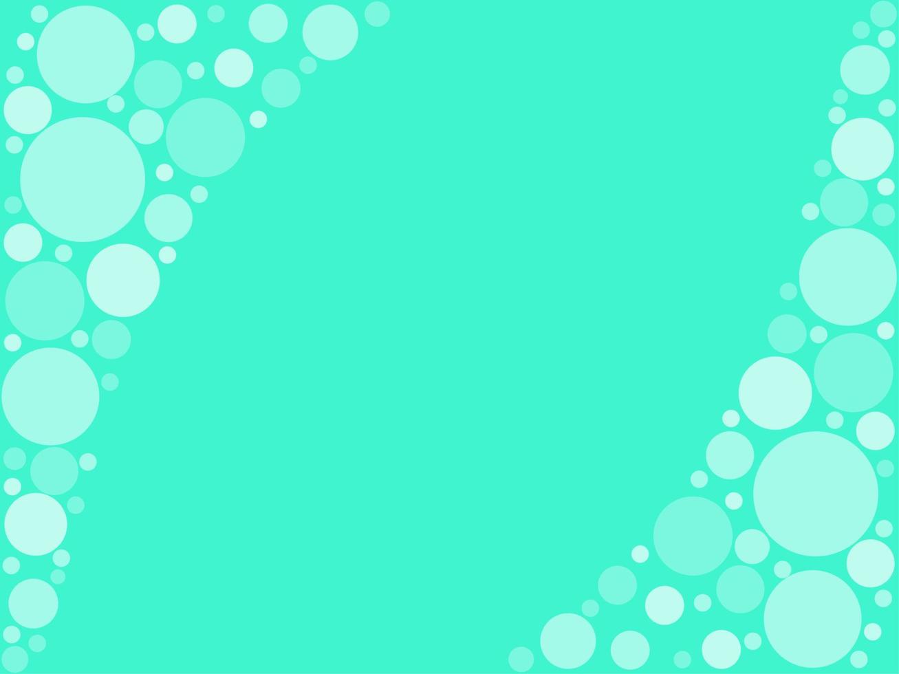 Abstract tosca background with bubble pattern vector