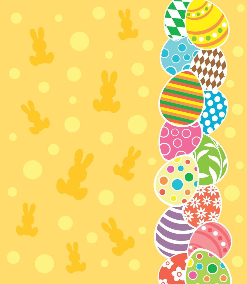 Easter background card vector illustration