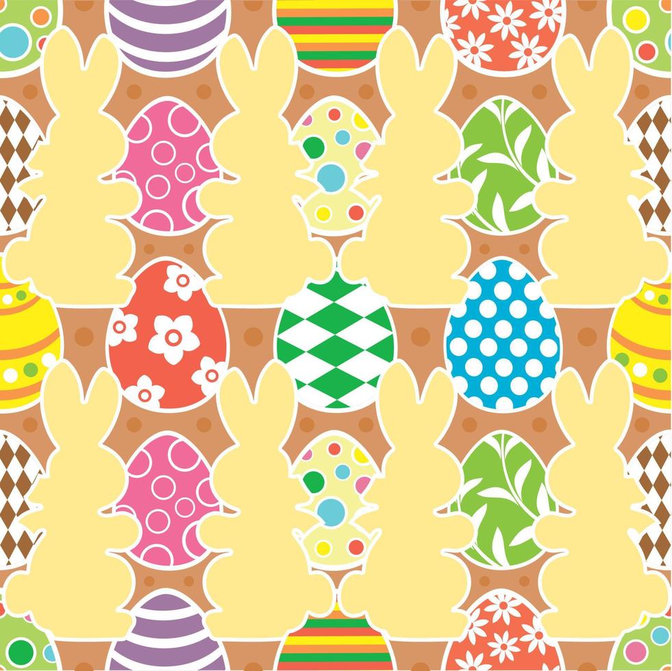 Easter seamless abstract background vector illustration