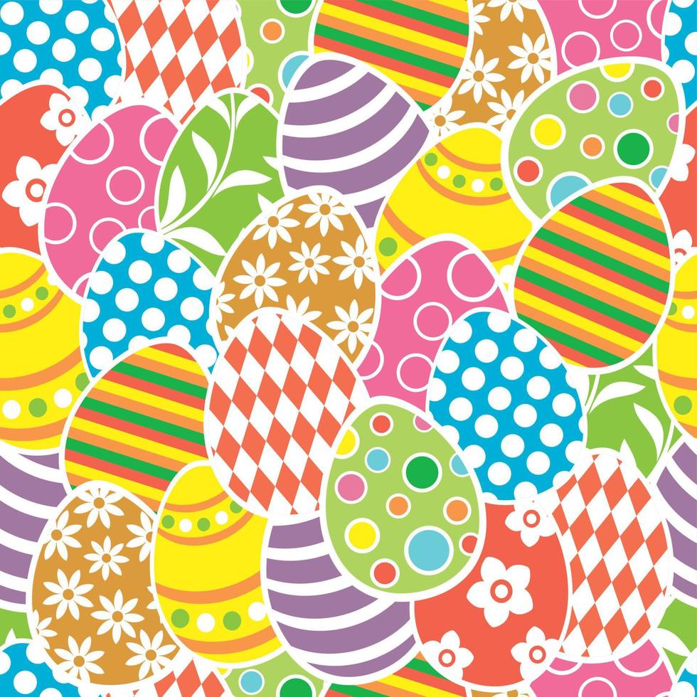 Easter seamless background vector illustration yellow