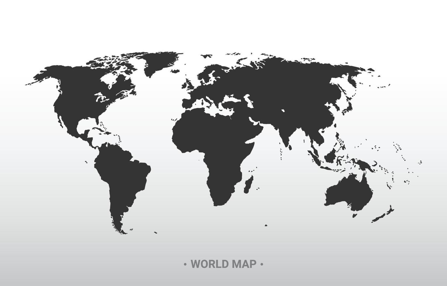 World Map Black And White Design Background vector