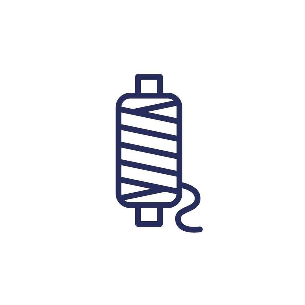 yarn line icon on white vector