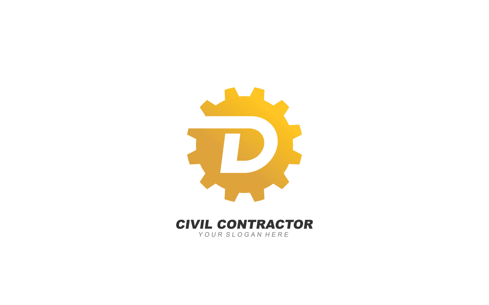 D Engineering logo design inspiration. Vector letter template design ...