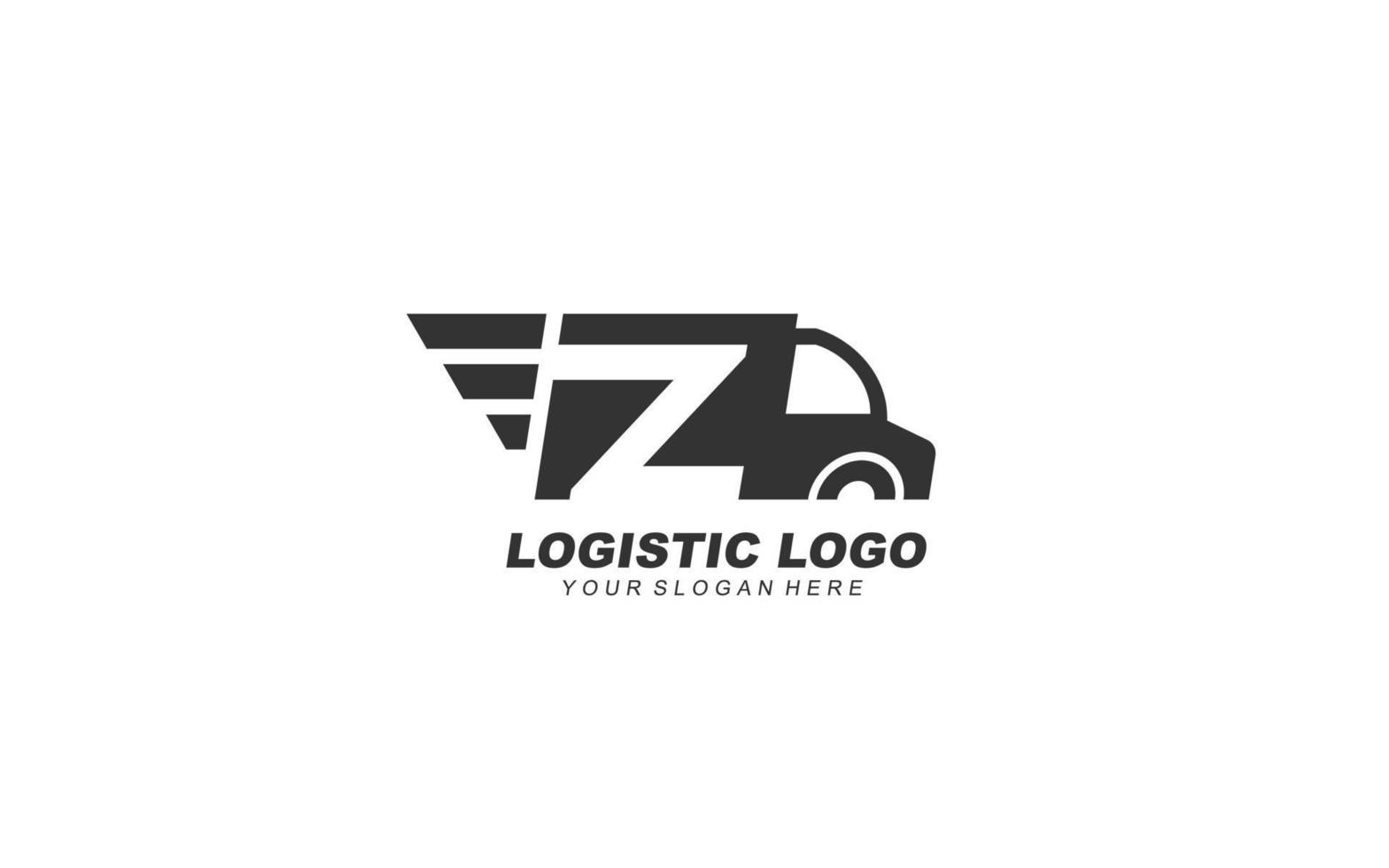 Z delivery logo design inspiration. Vector letter template design for brand.