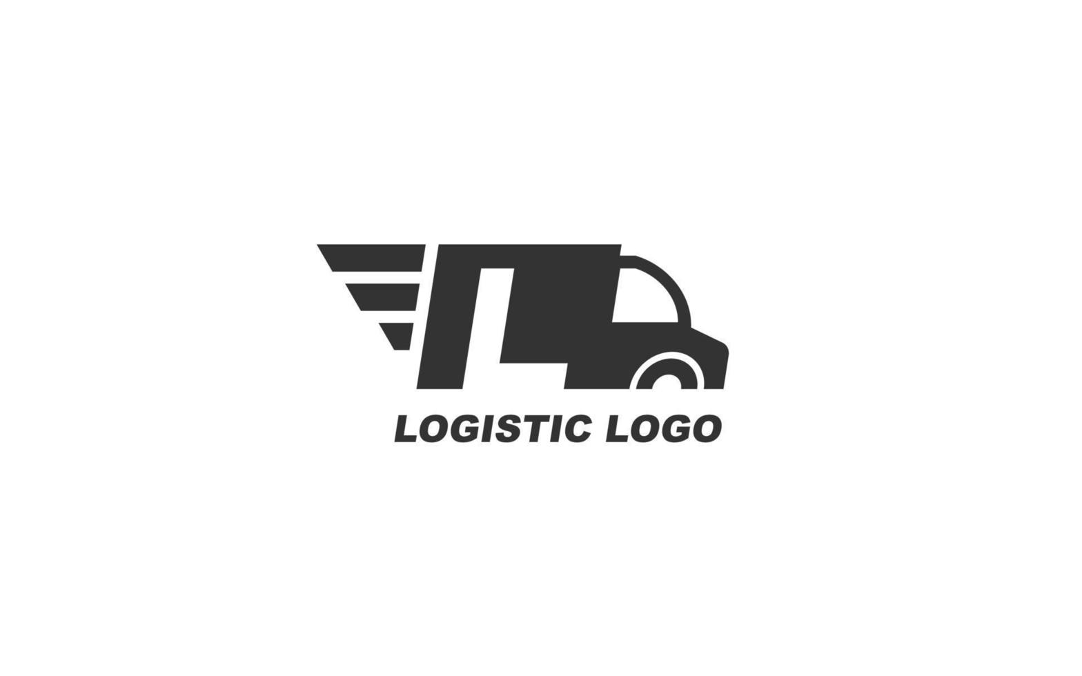 L delivery logo design inspiration. Vector letter template design for brand.