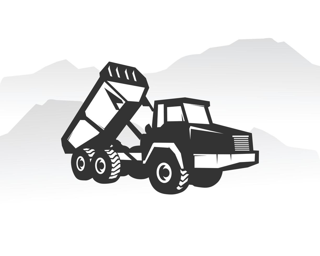 Excavator logo template vector. Heavy equipment logo vector for construction company. Creative excavator illustration for logo template.