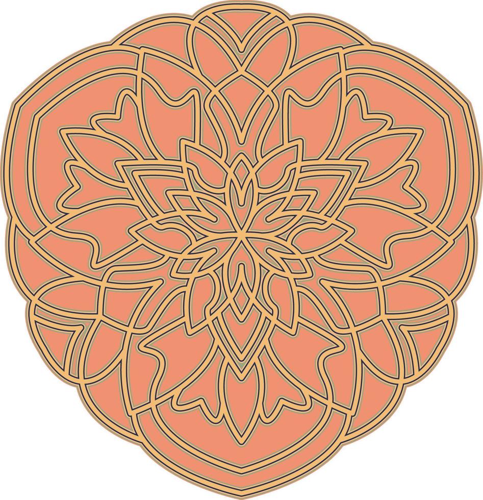 3D Mandala Multilayered Cut File SVG vector