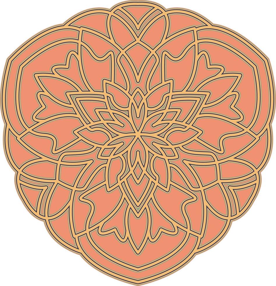 3d mandala multicapa cortar archivo svg vector