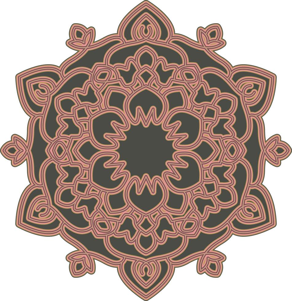 3D Mandala Multilayered Cut File SVG vector