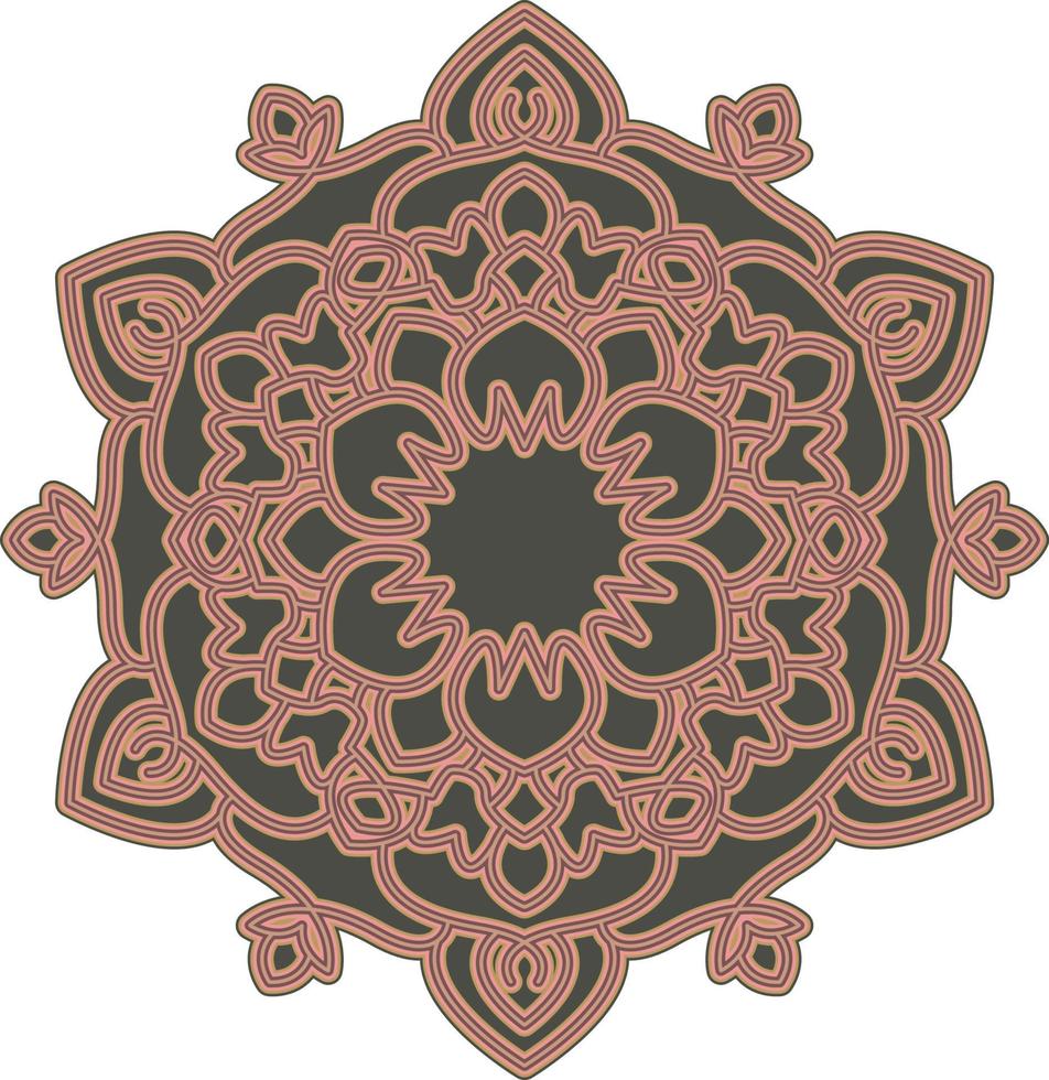 3d mandala multicapa cortar archivo svg vector