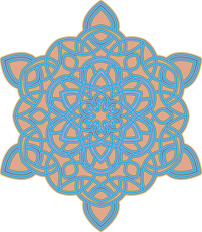 3D Mandala Multilayered Cut File SVG vector