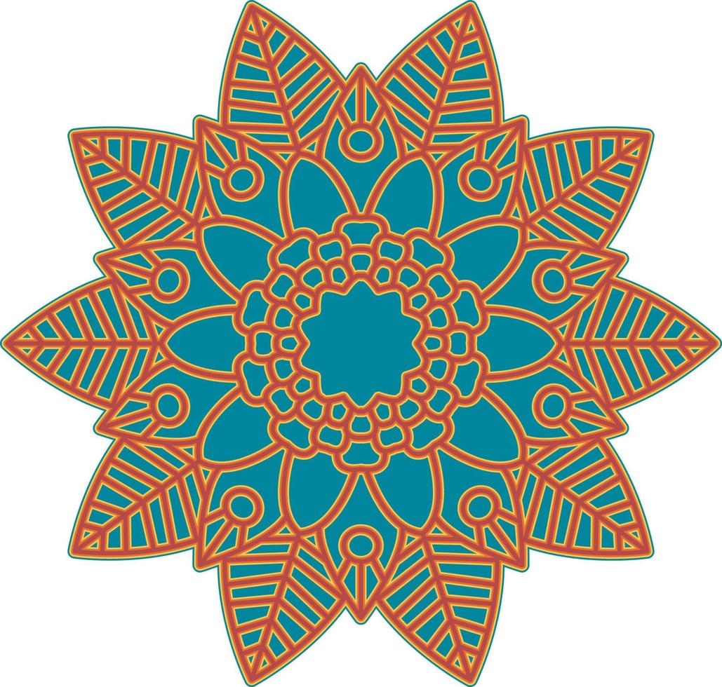 3D Mandala Multilayered Cut File SVG vector