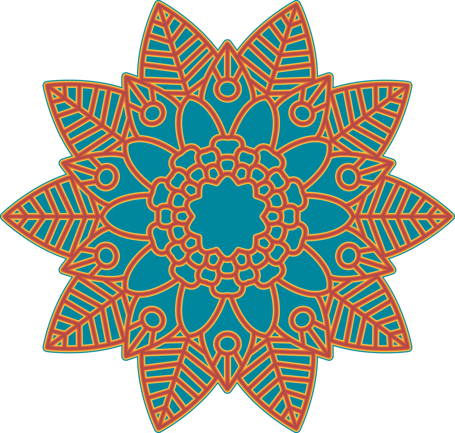 3D Mandala Multilayered Cut File SVG 20794631 Vector Art at Vecteezy