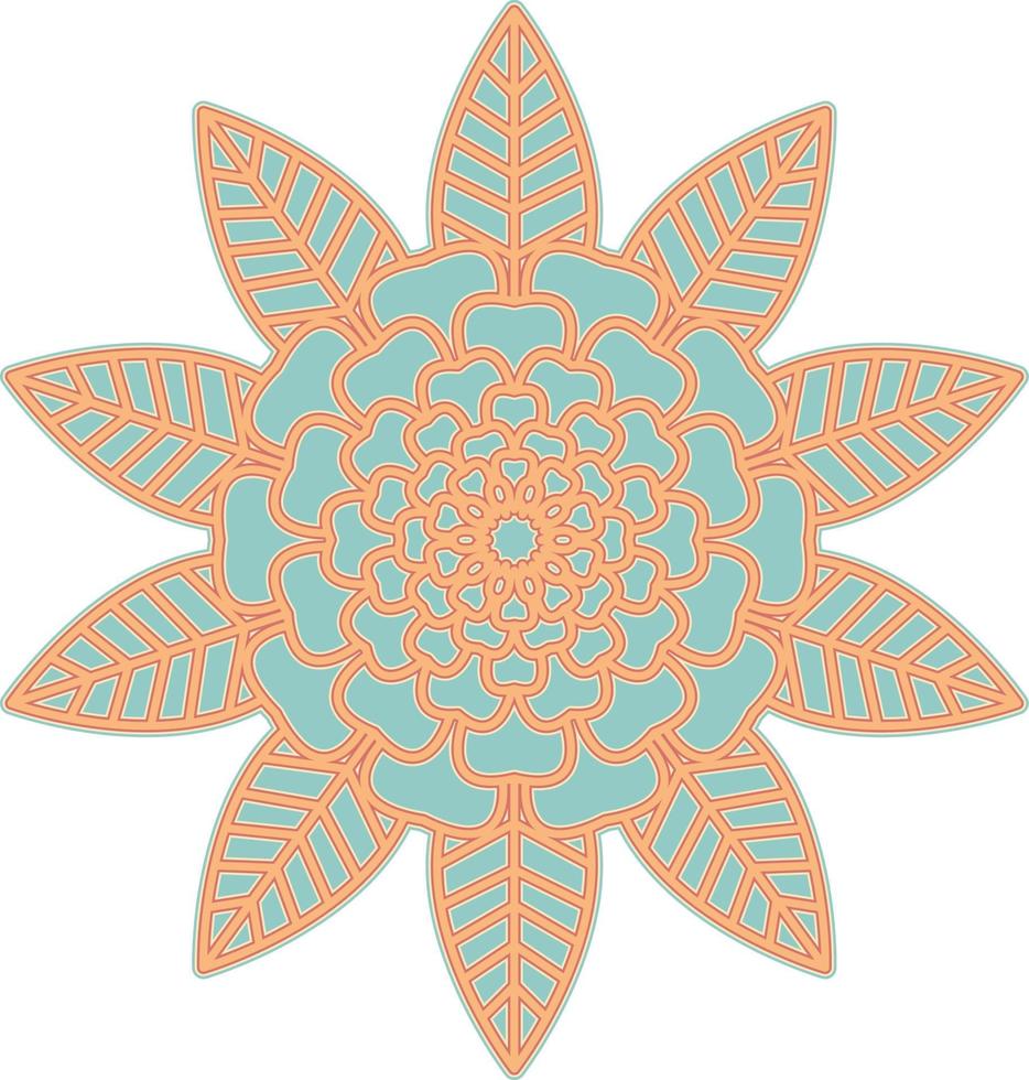 3D Mandala Multilayered Cut File SVG vector