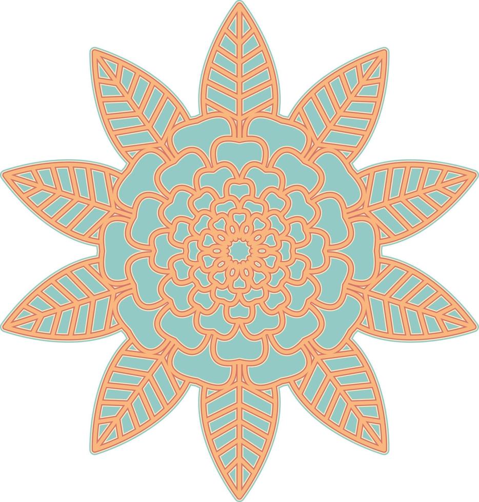 3D Mandala Multilayered Cut File SVG vector