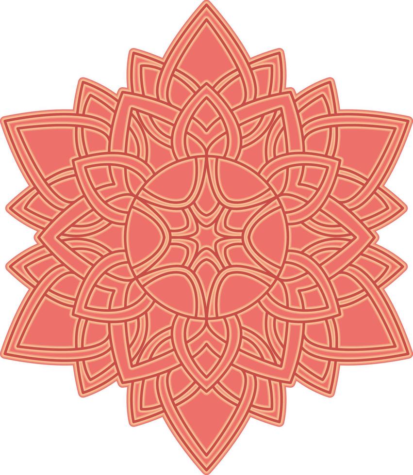 3D Mandala Multilayered Cut File SVG vector