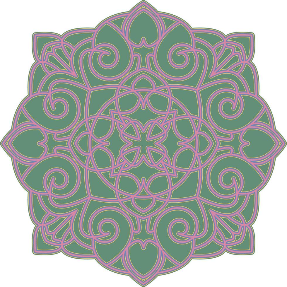 3D Mandala Multilayered Cut File SVG vector