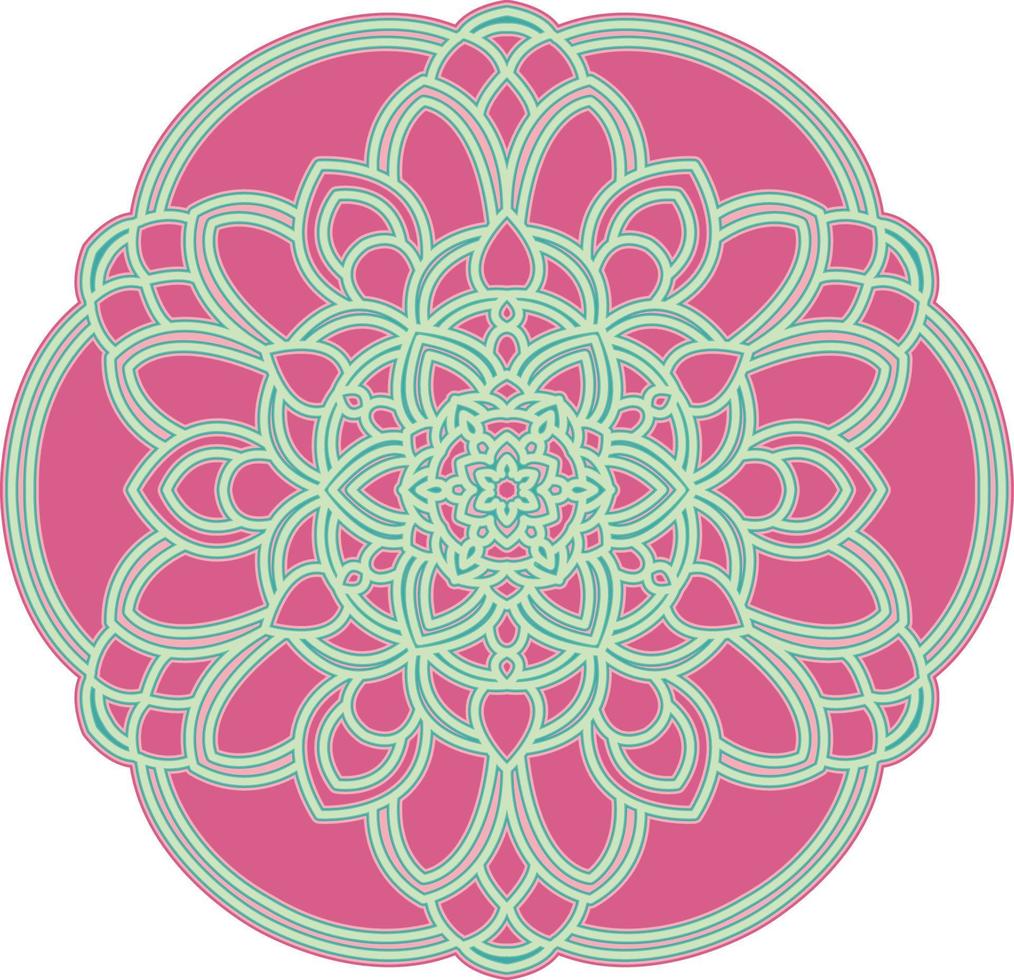 3D Mandala Multilayered Cut File SVG vector