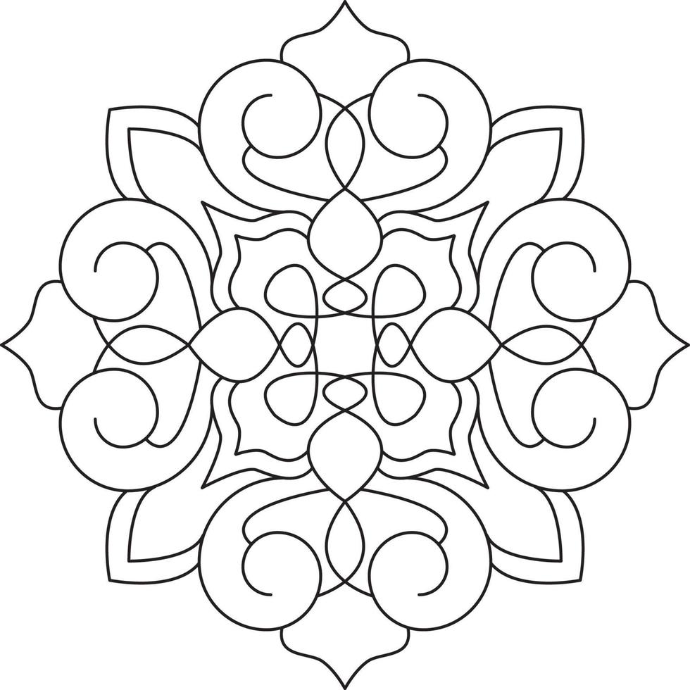 Mandala for Coloring Page Graphic vector