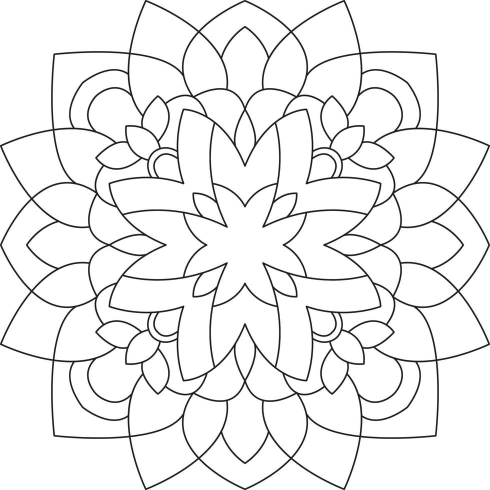 Mandala for Coloring Page Graphic vector
