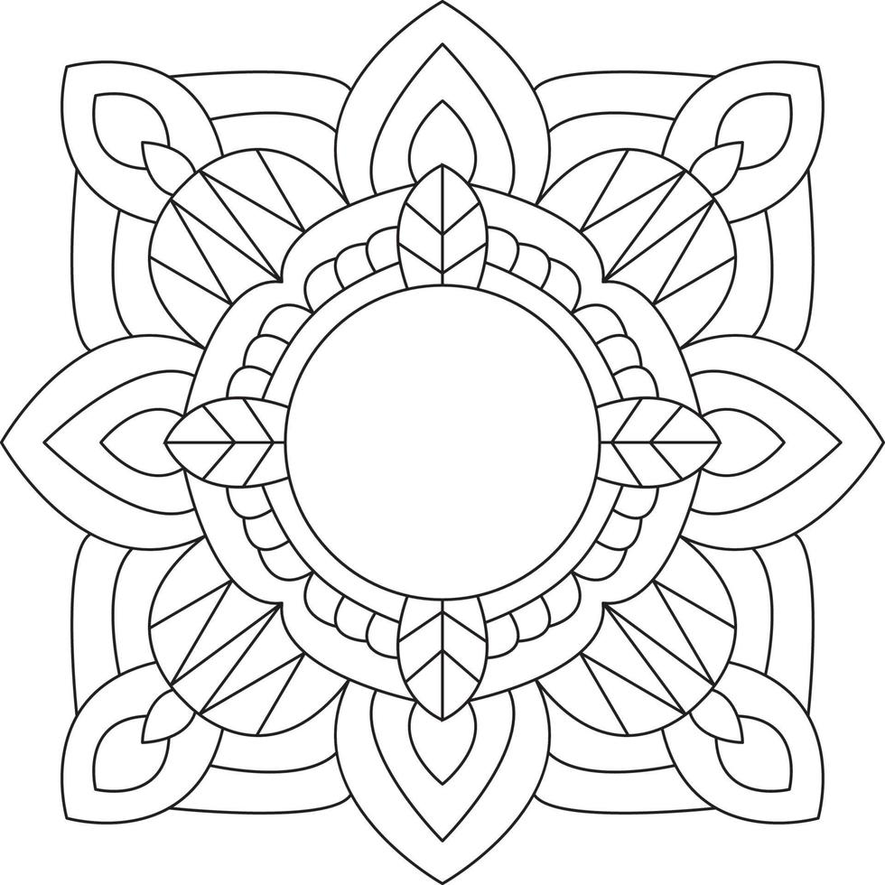 Mandala for Coloring Page Graphic vector