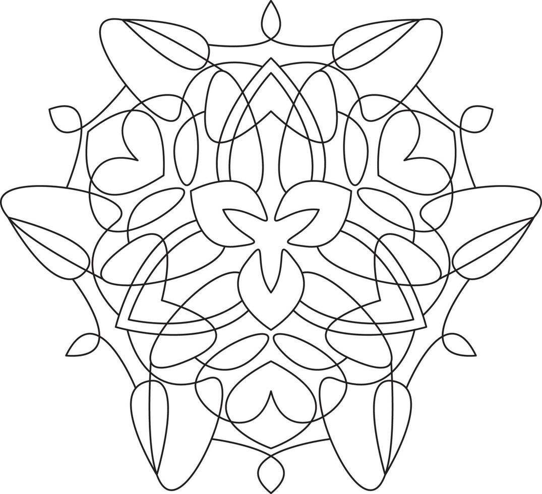 Mandala for Coloring Page Graphic vector