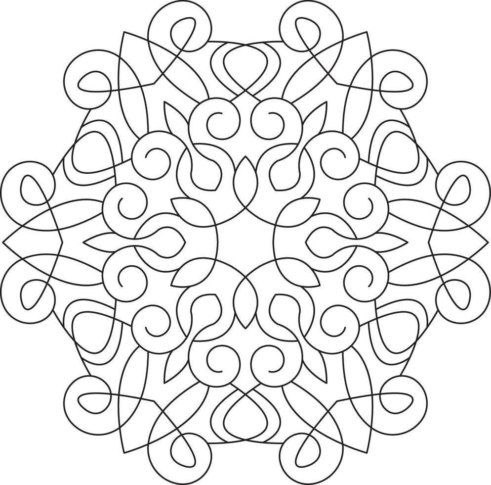 Mandala for Coloring Page Graphic vector