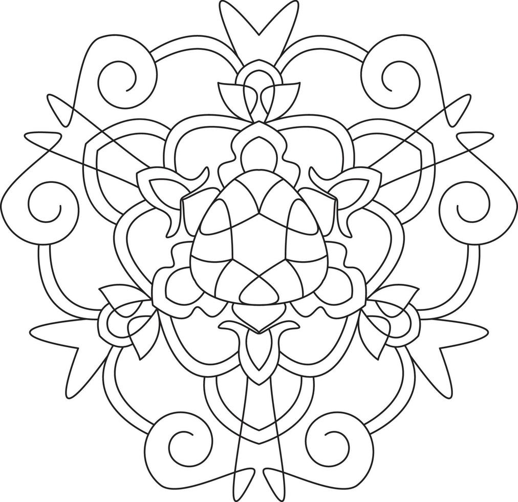 Mandala for Coloring Page Graphic vector