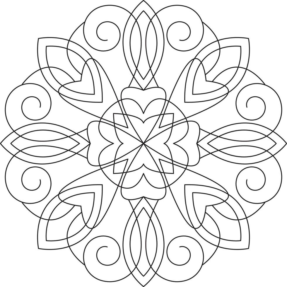 Mandala for Coloring Page Graphic vector