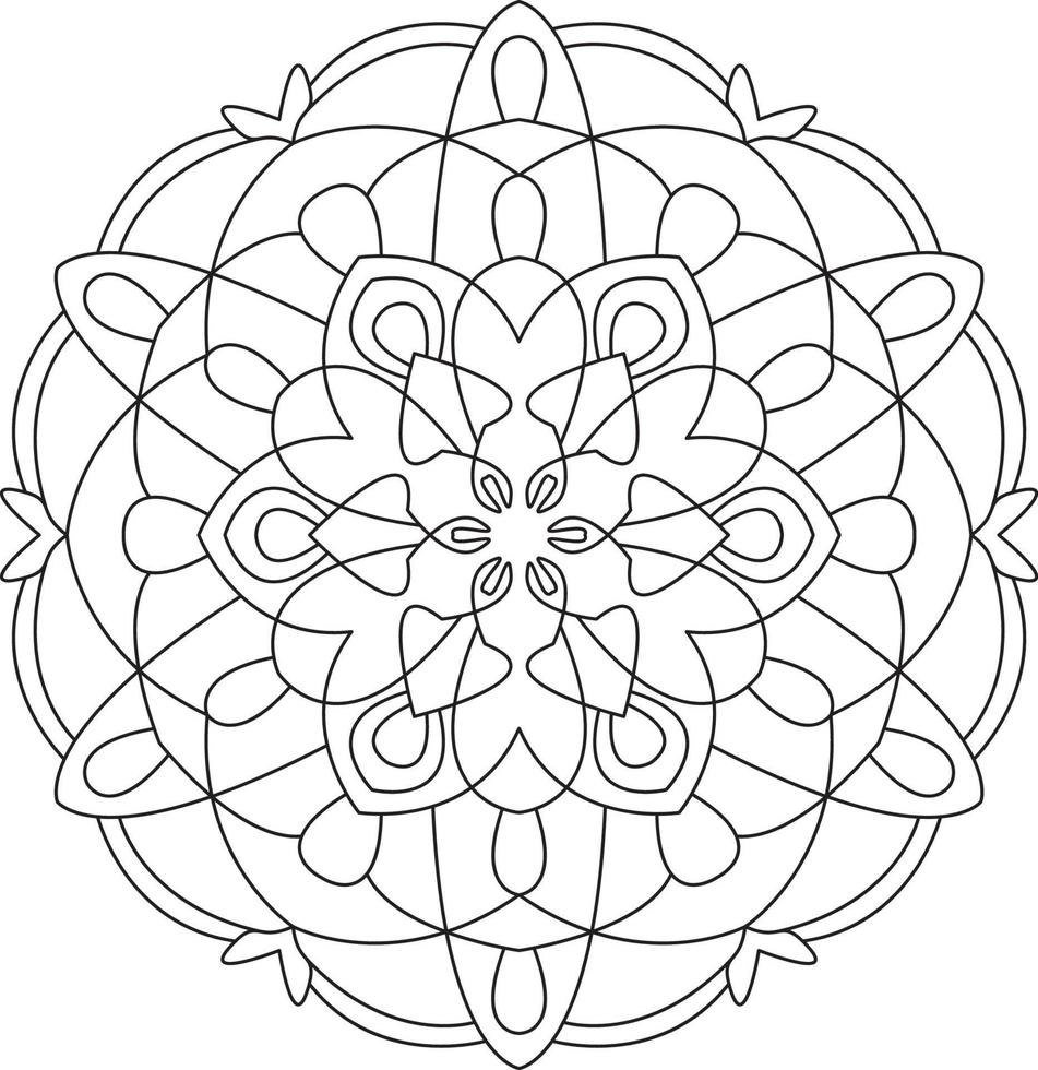 Mandala for Coloring Page Graphic vector