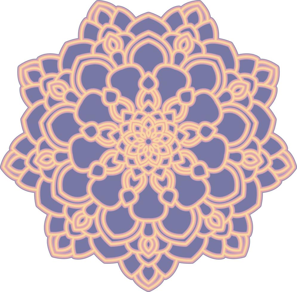 3D Mandala Multilayered Cut File SVG vector