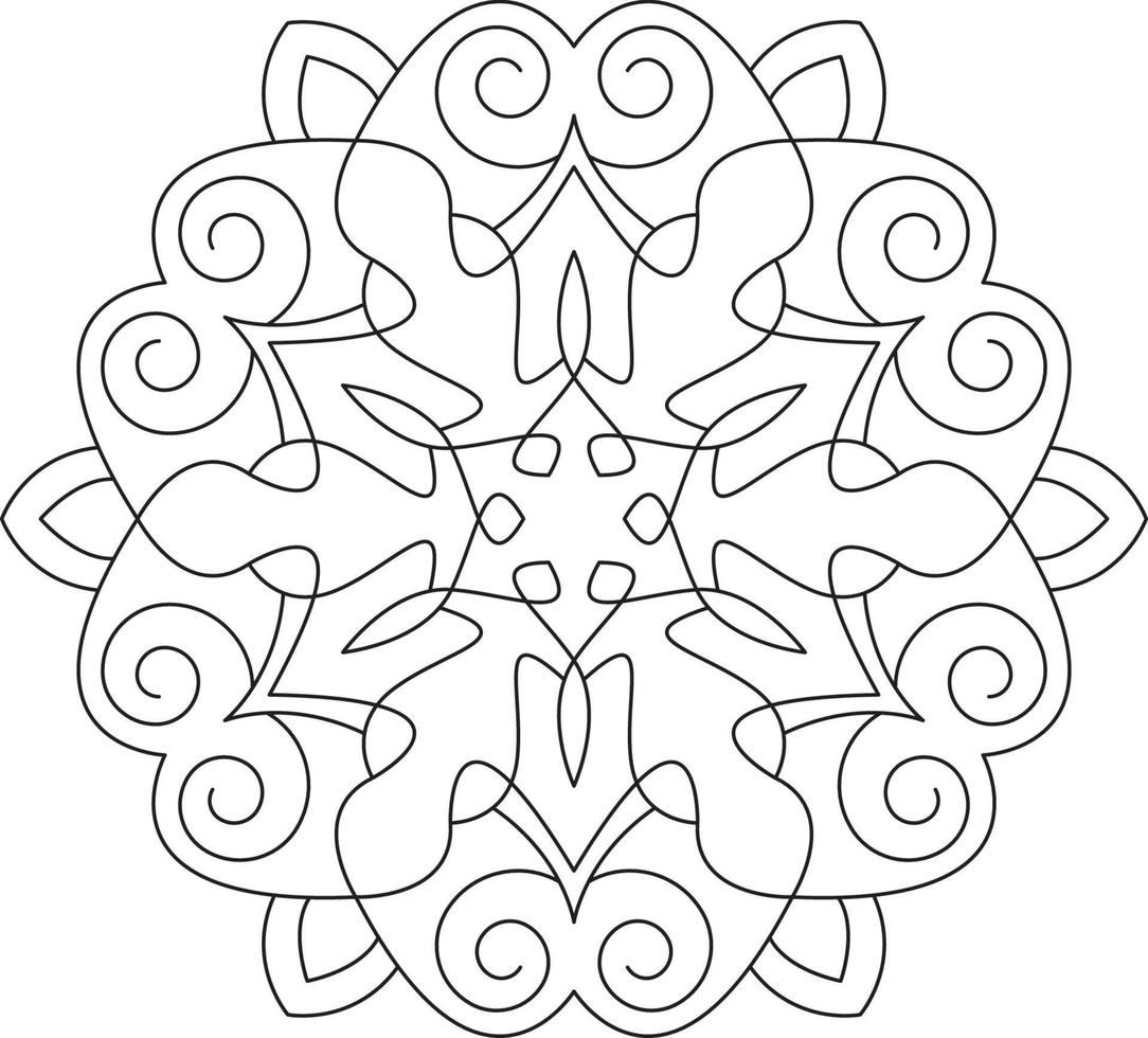 Mandala for Coloring Page Graphic vector