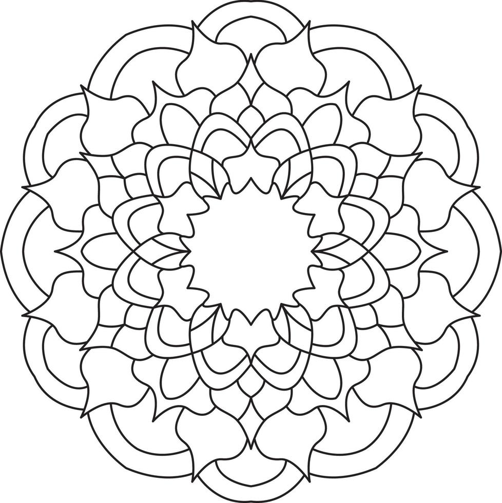 Mandala for Coloring Page Graphic vector
