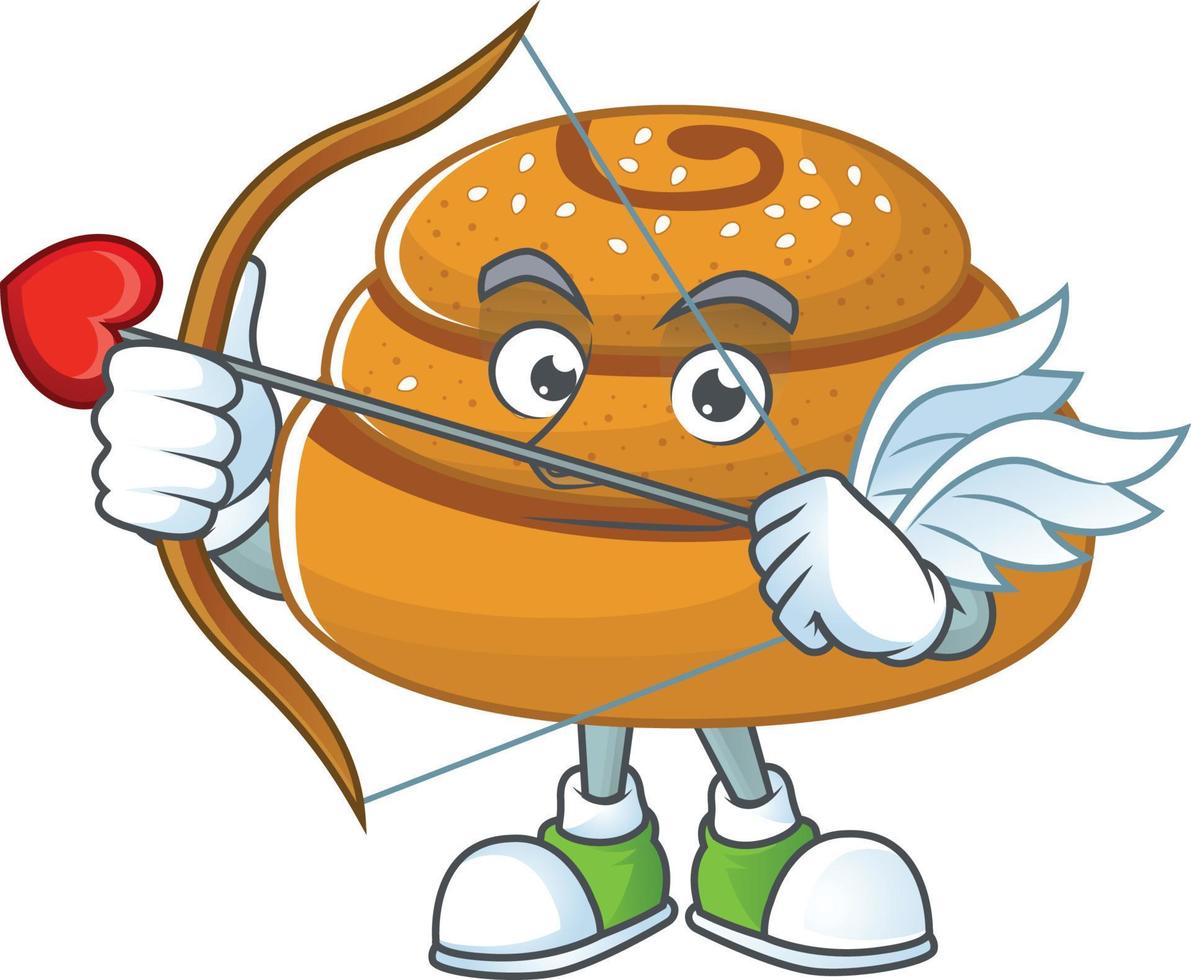 A cartoon character of kanelbulle vector