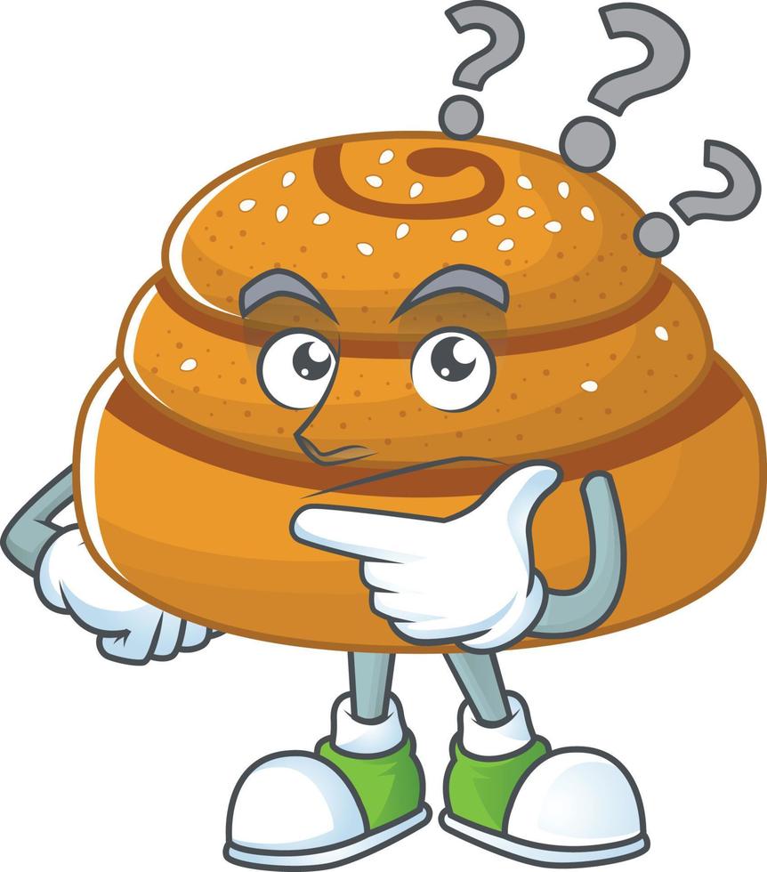 A cartoon character of kanelbulle vector