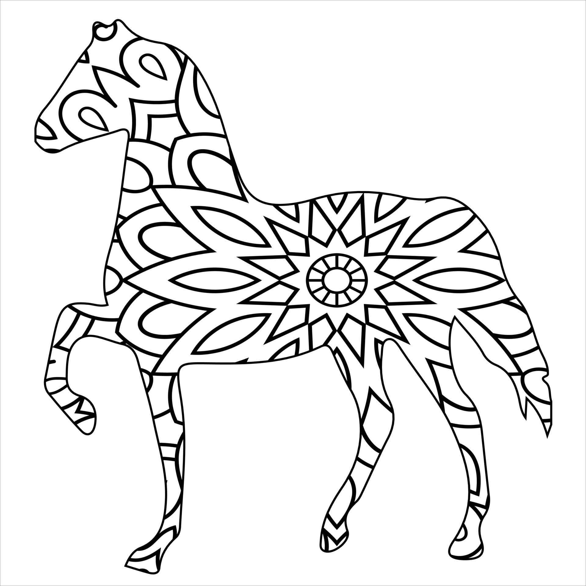 Vector Animal Mandala Coloring Page For Kids And Adult 20795367 Vector Vector Animal Mandala Coloring Page For Kids And Adult 20795367 Vector