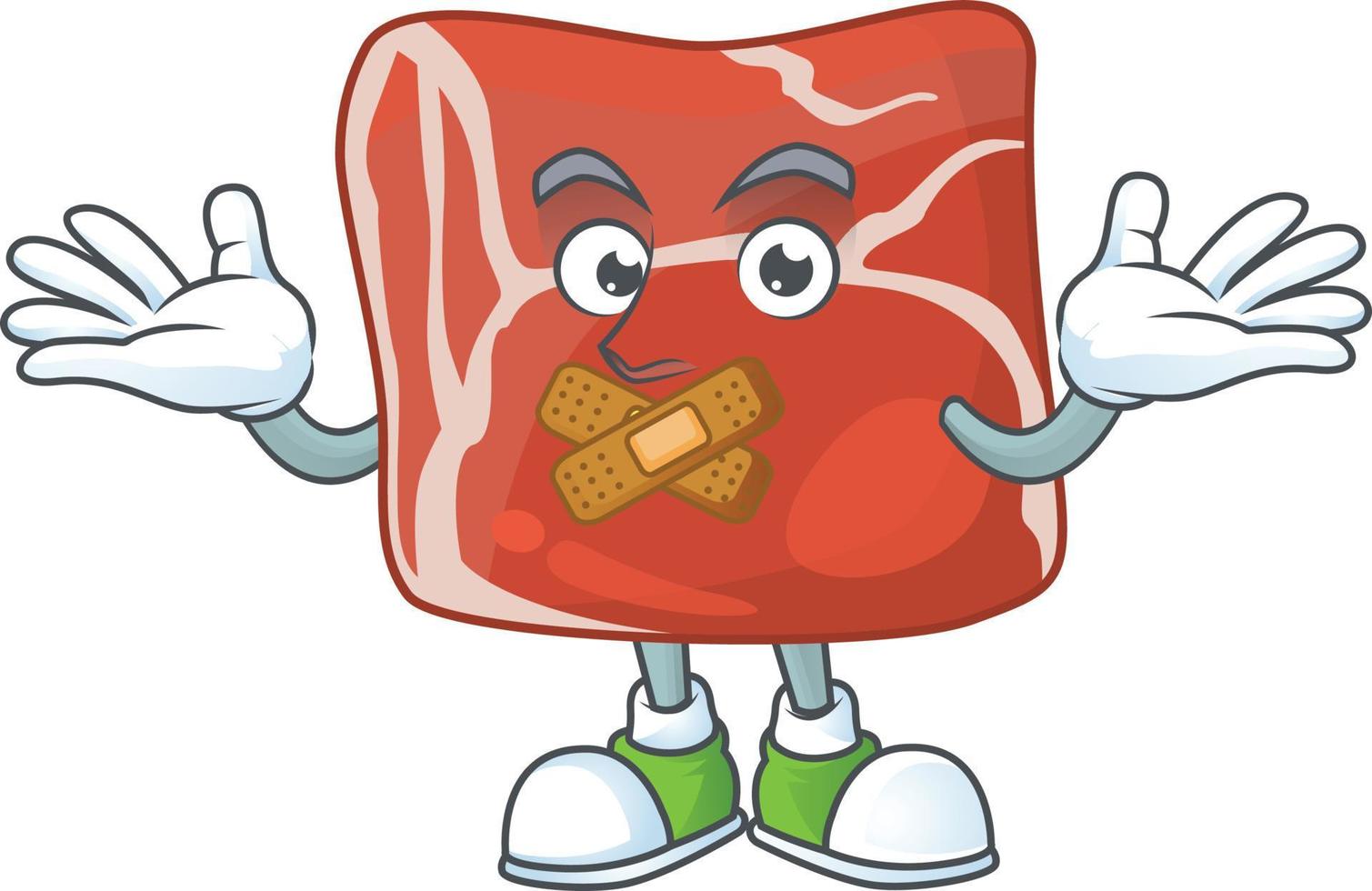 A cartoon character of beef vector