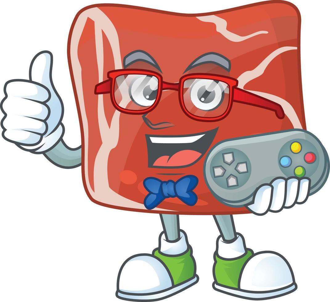 A cartoon character of beef vector