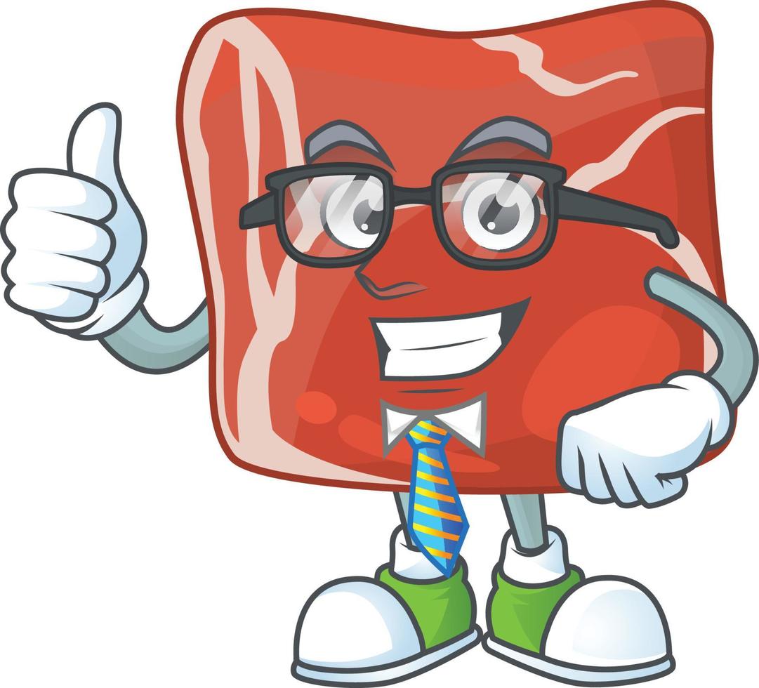 A cartoon character of beef vector