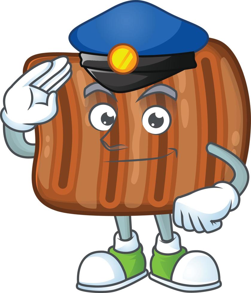 A cartoon character of roasted beef vector