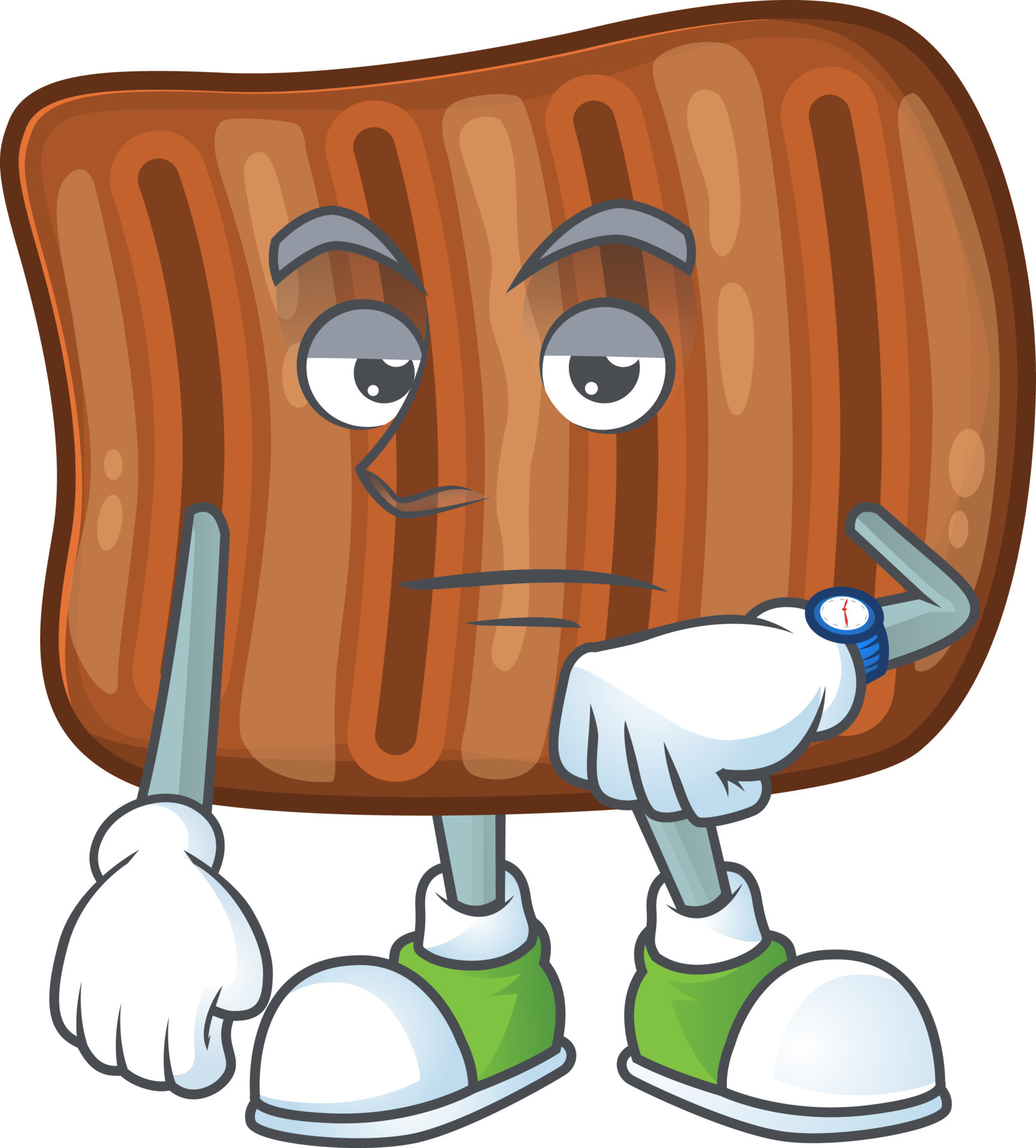 A cartoon character of roasted beef 20795686 Vector Art at Vecteezy