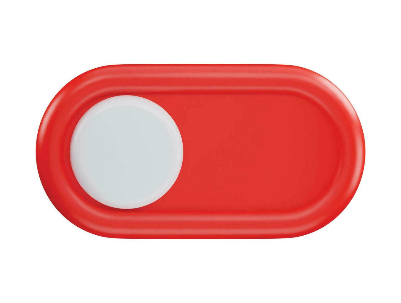 Toggle switch 3d vector icon illustration