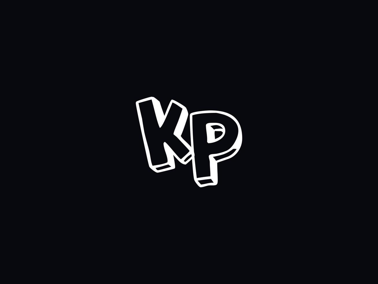Monogram Kp Logo Icon, Unique KP Logo Letter Vector Stock 20795782