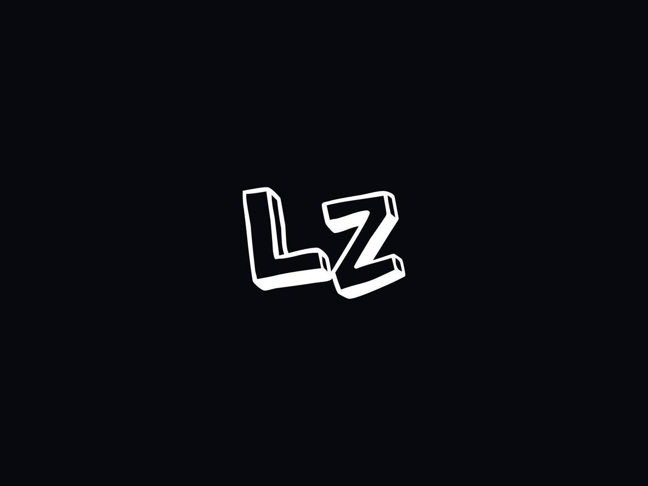 moderno lz zl logo letra vector icono diseño