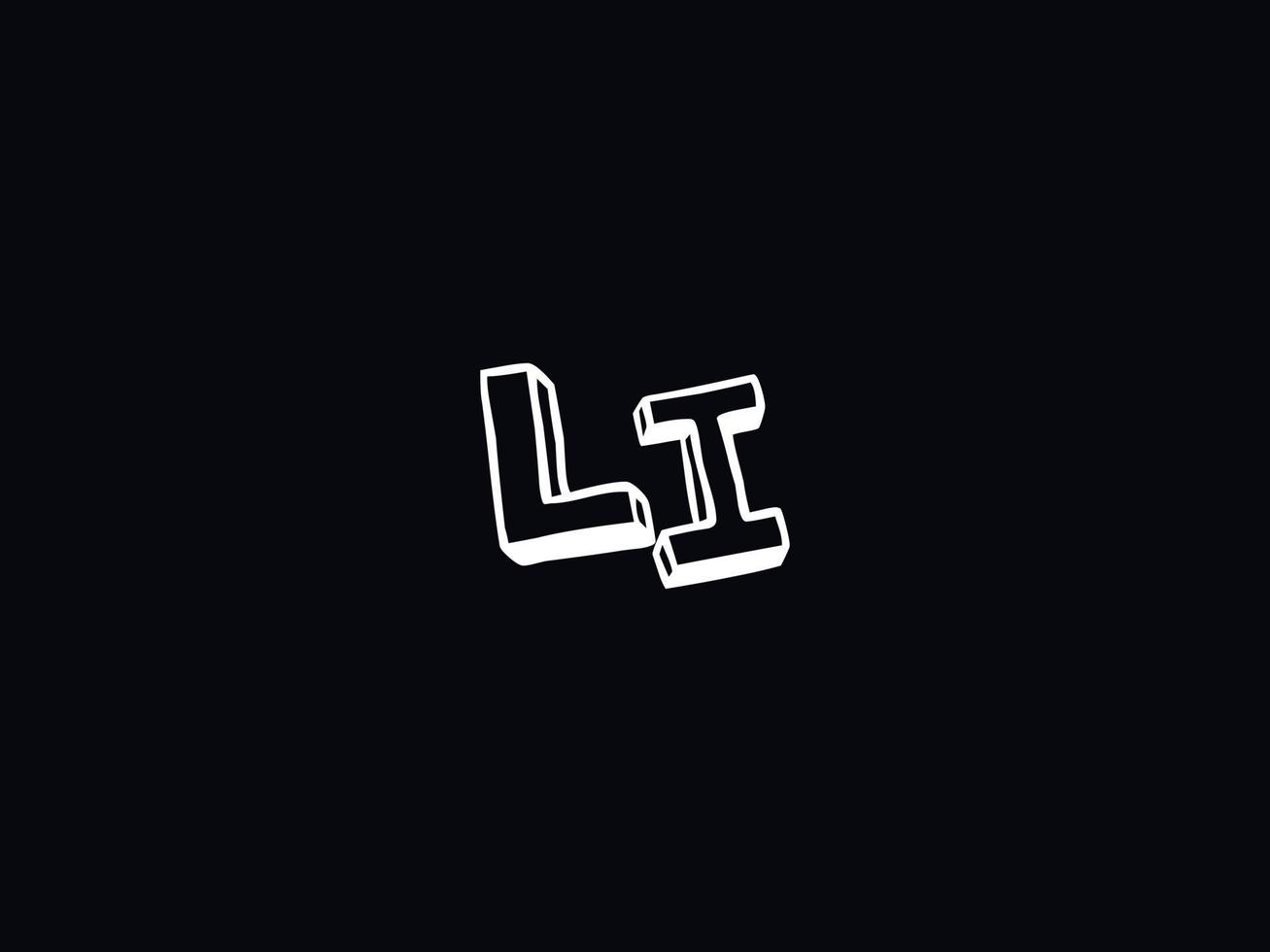 Modern Li il Logo Letter Vector Icon Design